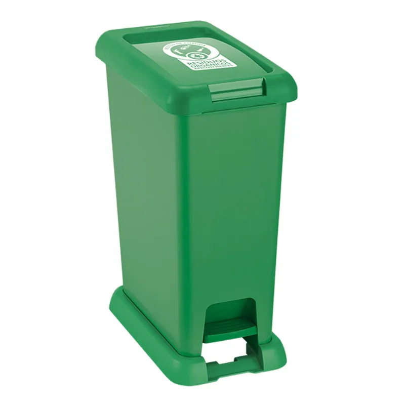 Basurero con pedal 20 litros Rimax Verde Organico Aprovechable (RX-12185)