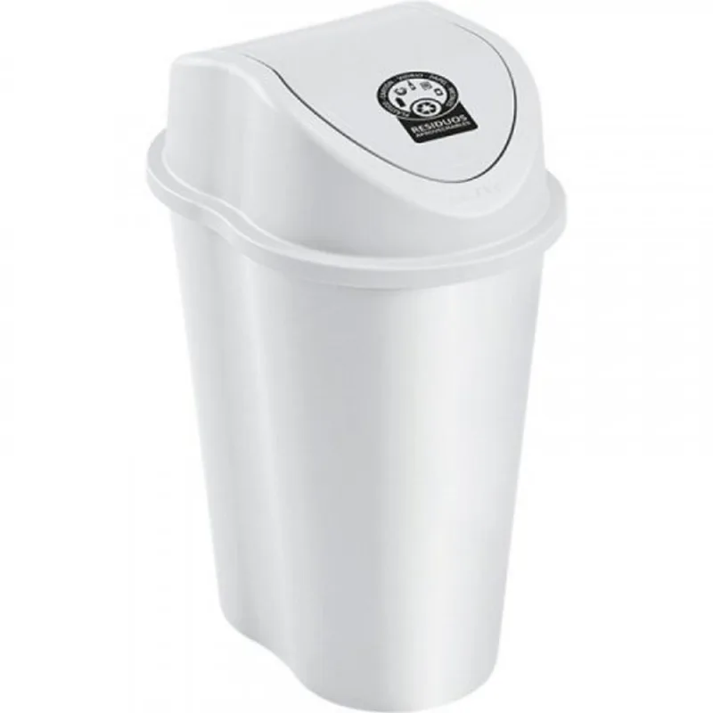 Papelera Rimax Tapa vaiven 25l Blanca Aprov