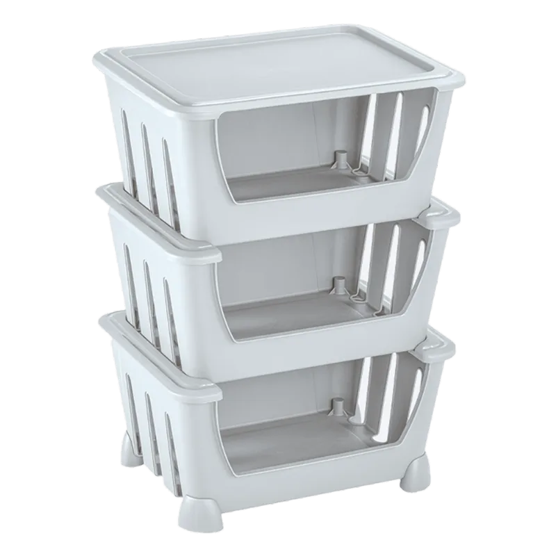 Canasta Organizadora Gris Hielo