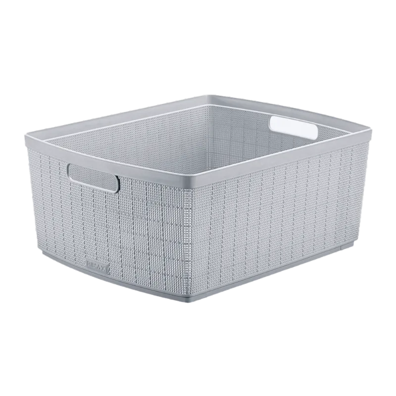Canasta Fique 30L Gris Hielo