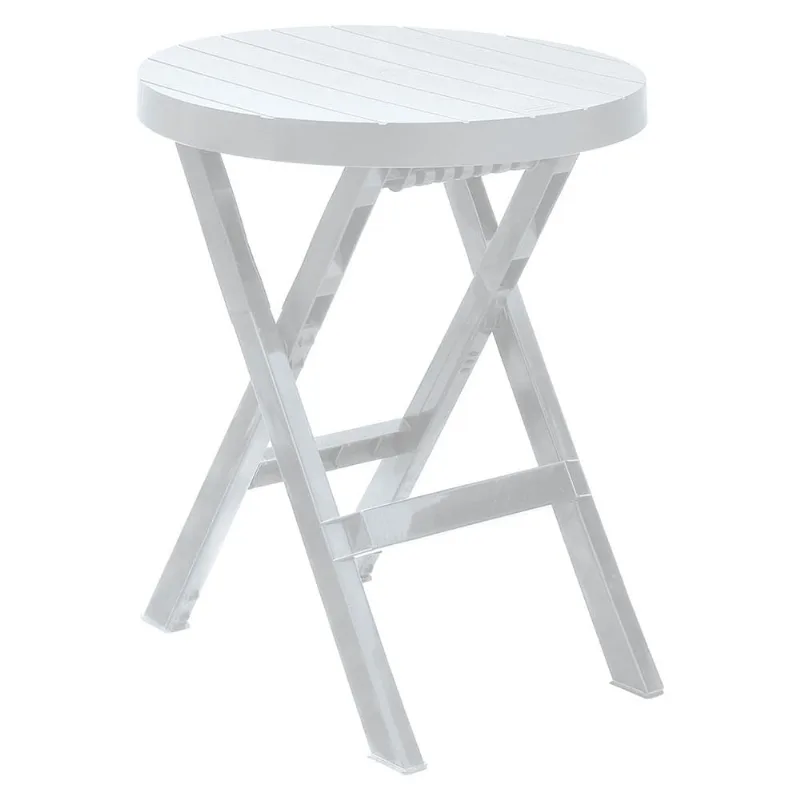 Mesa plegable Baru redondo plástico 60.7x60.7x74.4 cm Rimax