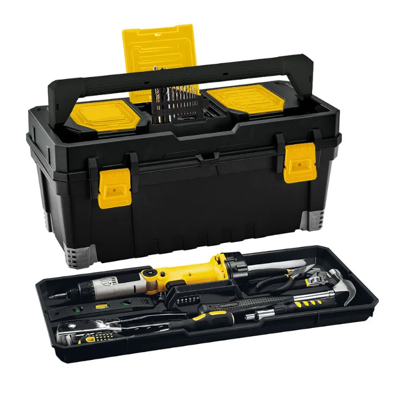 Caja de herramientas pro 23" negro/amarillo Rimax