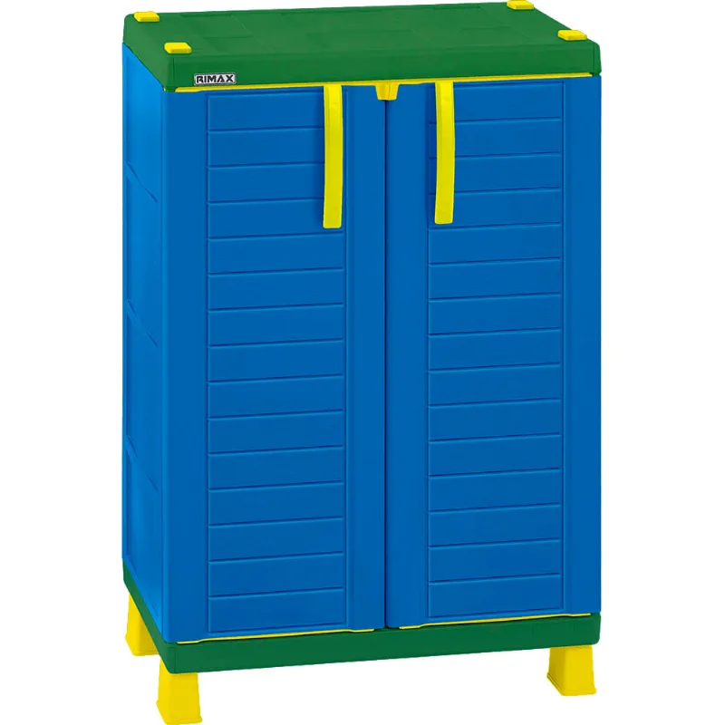 Armario Infantil Aventura Rimax Tricolor Verde Azul Amarillo (RX-13990)