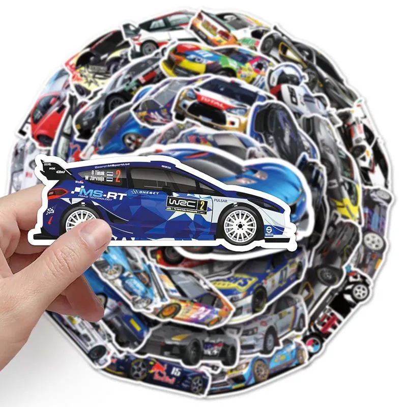 Adesivos Racing Car 51 Peças E Decalques Coloridos Para Carros Esportivos