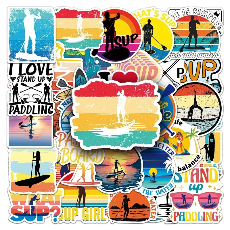 Conjunto De Adesivos Cheerleading, 50 Peças De Vinil Impermeável