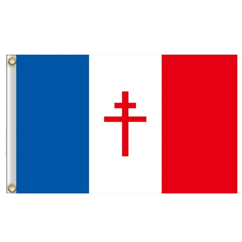Bandeira França Lorraine Cruz Poliéster 90x150cm