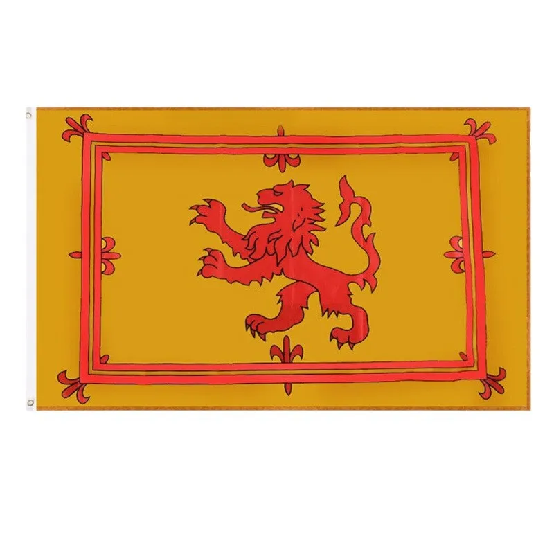 Bandeira Scottish Lion Rampant 150x90cm - Poliéster Premium