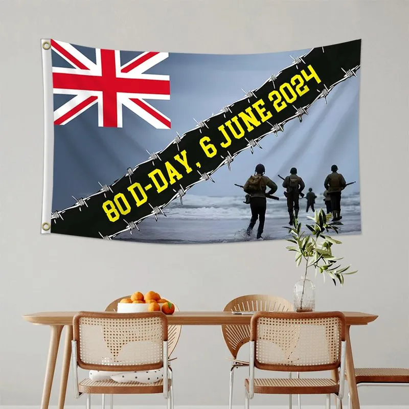 Bandeira Do Dia Da Memória Do 80º Aniversário Do Dia D 150x90cm