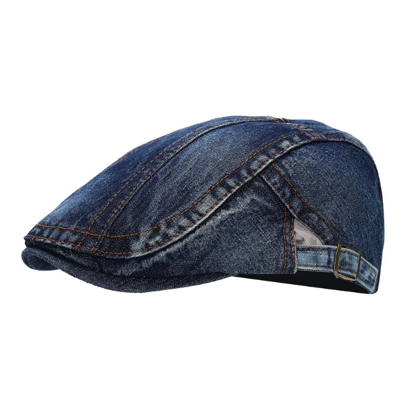 Boné Jeans Flat Gatsby Newsboy Hat Vintage Flat Ivy Cab Masculino