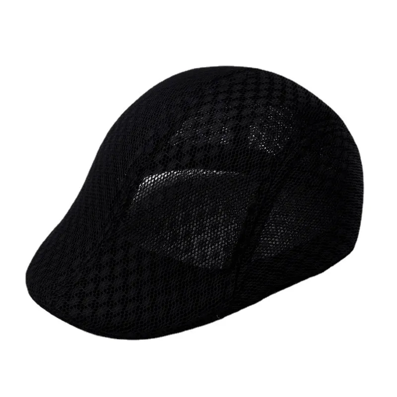 Poliéster Preto De Malha Plana Respirável Para Homens