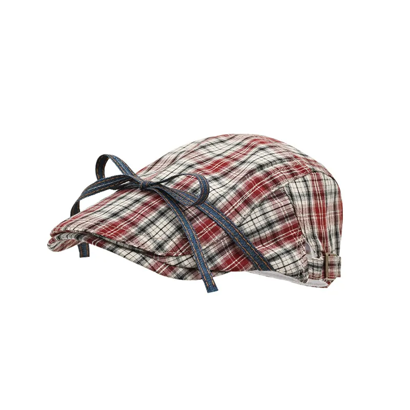 Capa Plana Unissex Ajustável Com Detalhe De Laço 56-58 Cm