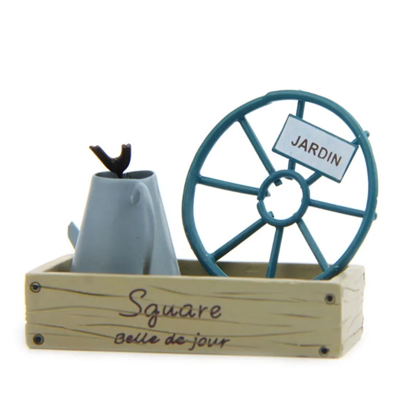 Regador Em Miniatura Para Decoração De Jardim De Resina Creative