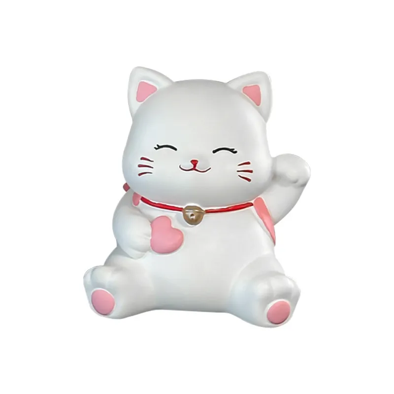 Porta-canetas, Organizador De Mesa De Vinil Lucky Cat, 20x11x14cm