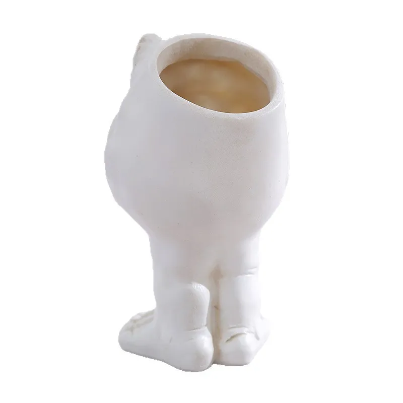 Porta-canetas Funny Resin Face Desktop Organizer 320g