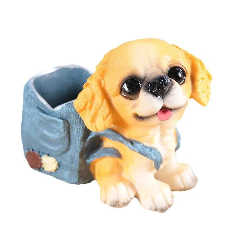 Porta-canetas Porta-lápis De Resina Organizador De Mesa Para Cães