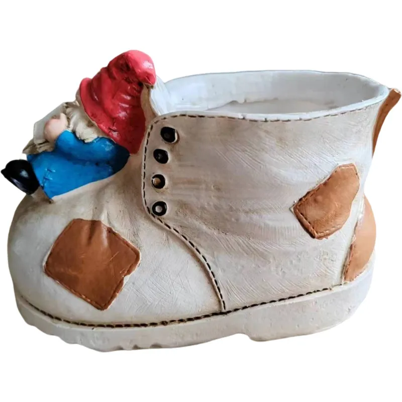 Porta-canetas Em Formato De Sapato De Resina Com Estatueta Red Hat Gnome