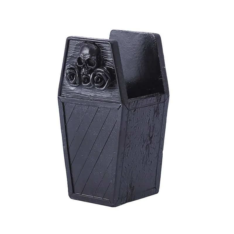 Porta-canetas, Organizador De Mesa De Resina Gothic Coffin