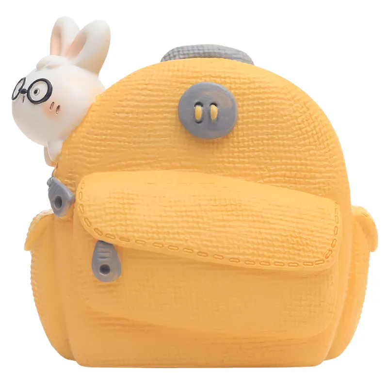 Mochila Porta-canetas Porta-lápis Cartoon Rabbit Resin