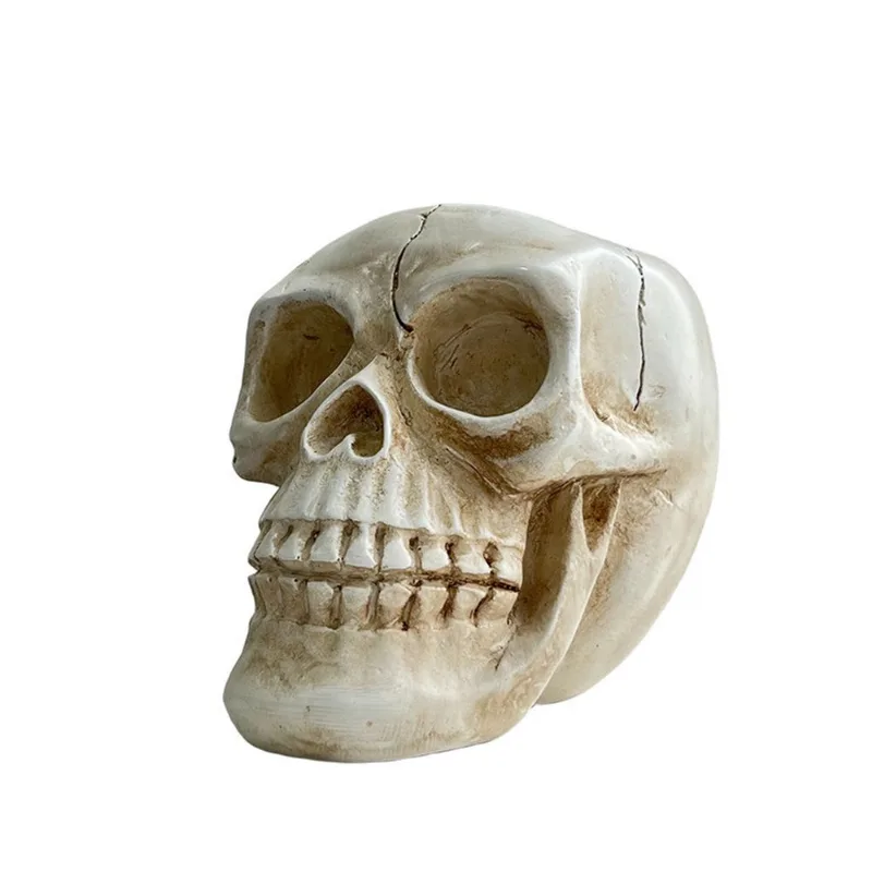 Plantador Flowerpot De Resina De Halloween Skull Horror Head 800g