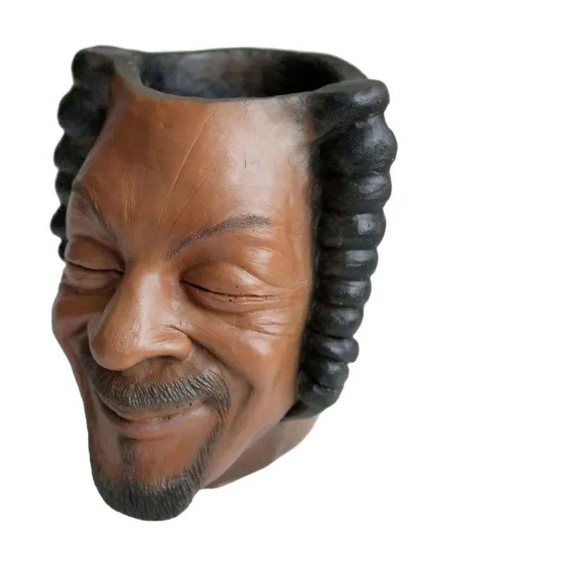 Flowerpot Creative Resin Face Smiling Character 11 Cm
