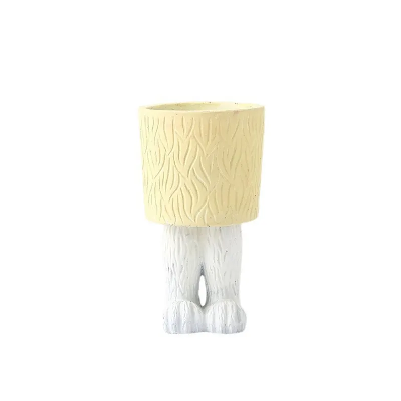 Vaso De Flores Creative Cat Paw Cement Plant Vaso De Estilo Europeu