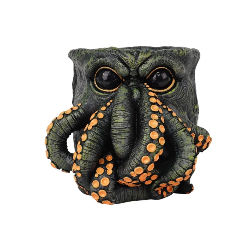 Polvo De Resina De Vaso De Flores Com Design Tentacle Monster 800g