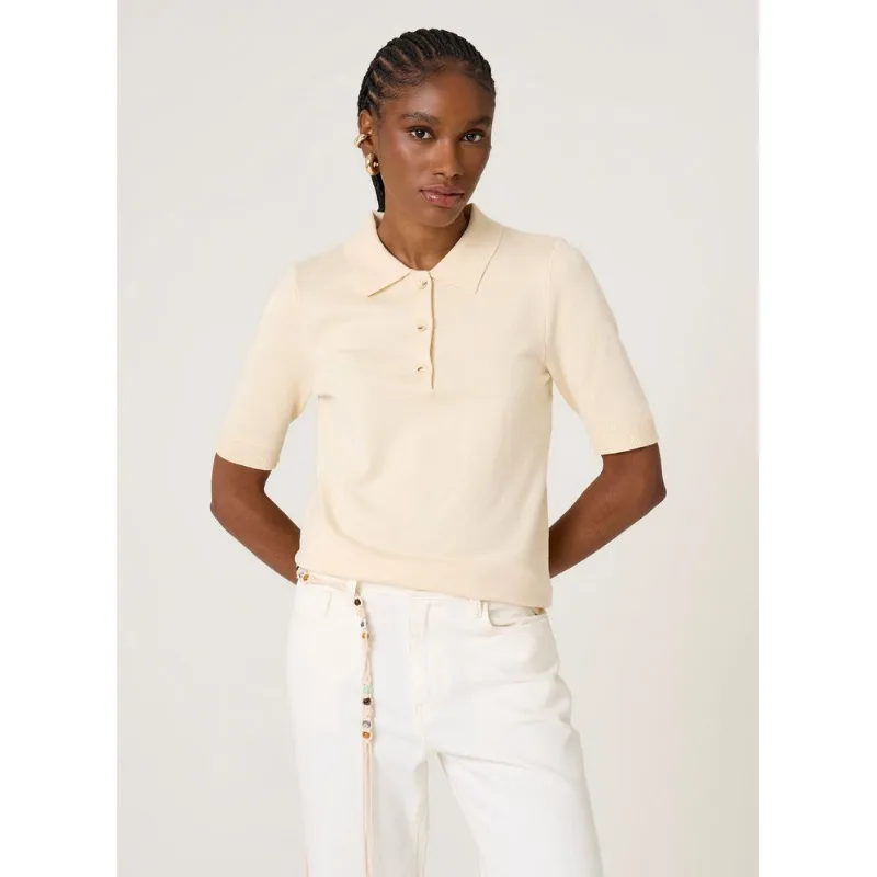 Polo Tricot Paula Dudalina Feminina PP