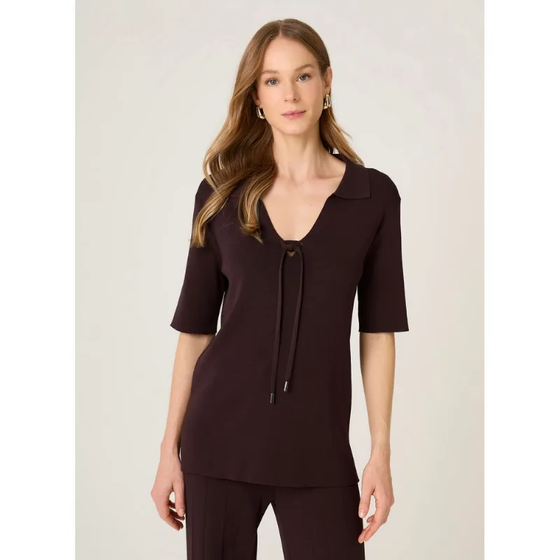 Polo Tricot Louise Dudalina Feminina M