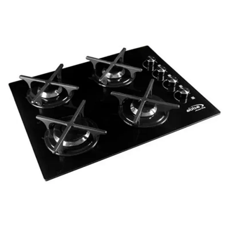Estufa de Empotrar Abba Master Chef CG 401 V3CN N Gas 4 Puestos Negro