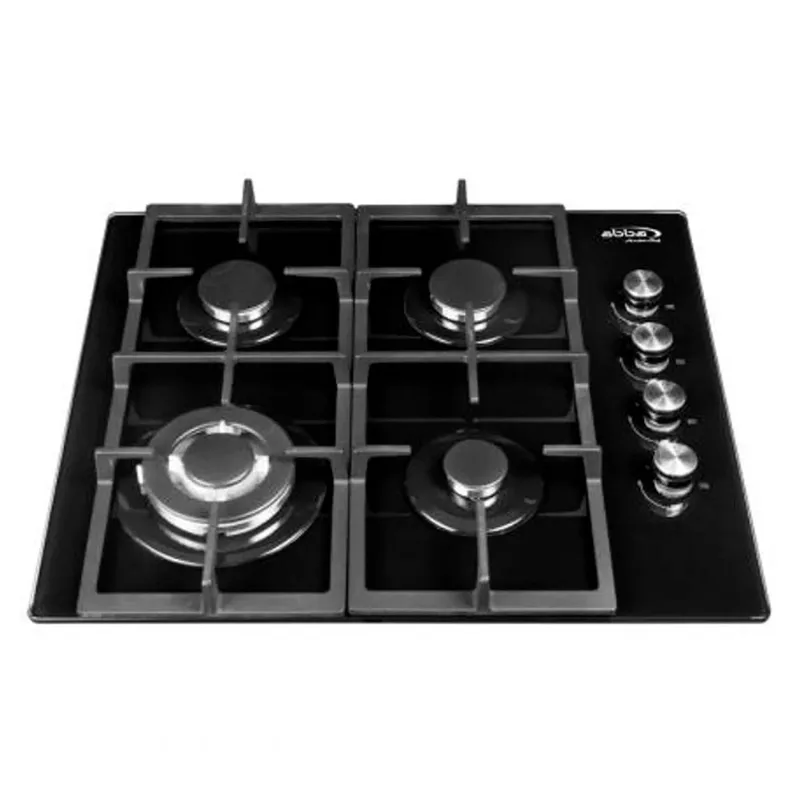 Estufa De Empotrar Abba Master Chef Cg G403 Cipstbn Gas Natural Vidrio Negro