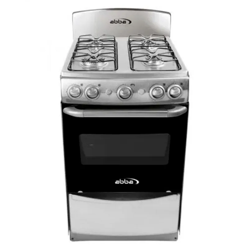 Estufa de Piso Abba con horno gratinador AB 201-5N GT PL Gas Natural Platino