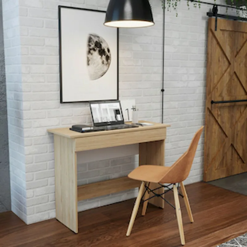 Escritorio en MDP 64x100x40 cm 1 cajón Bertolini Rovere