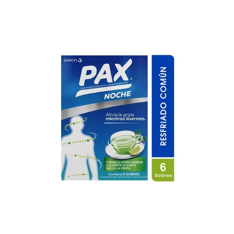 Pax Noche Limón Caja con 6 Sobres