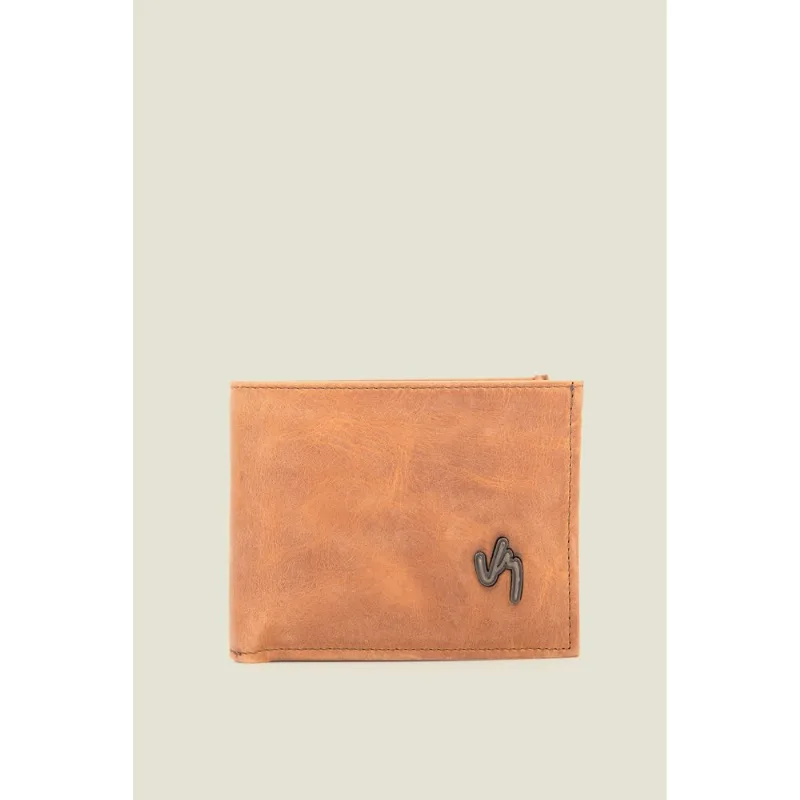 Billetera Sandoria de cuero para hombre CAFE
