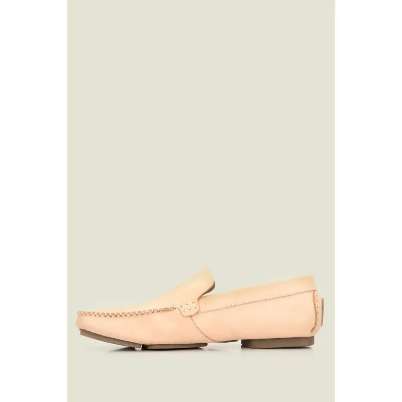 Mocasines driver de cuero deportivos Blanco 39
