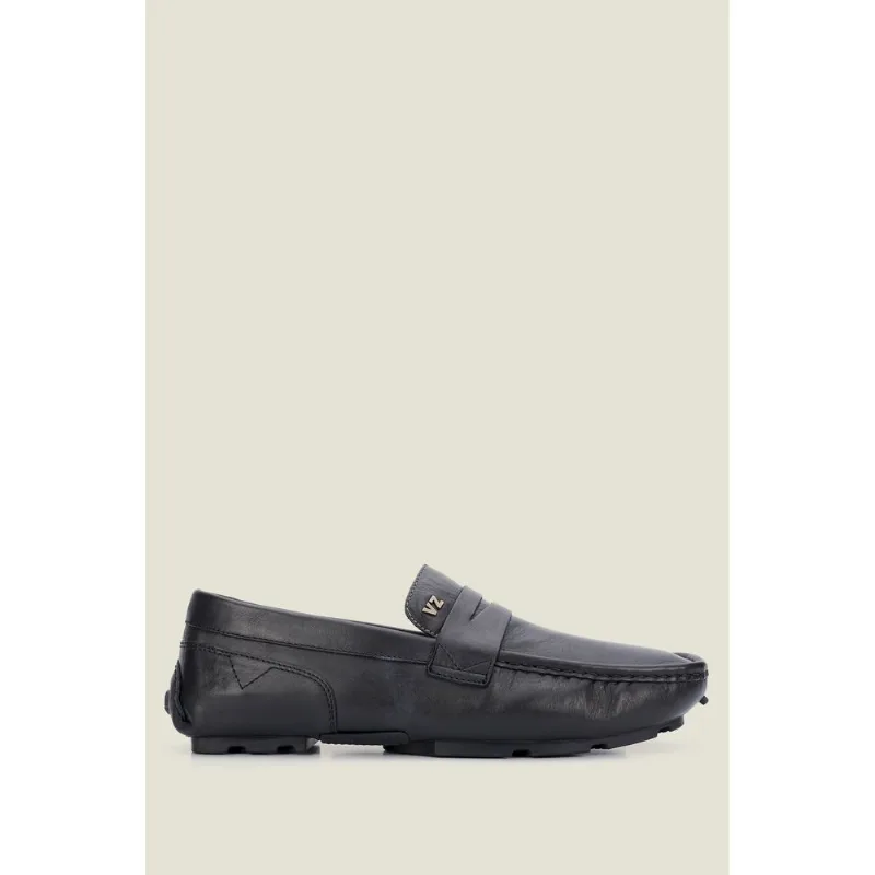 Mocasines Tornello de cuero para hombre NEGRO 39