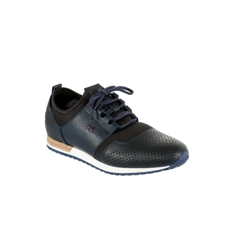 Tenis Otello de cuero para hombre Azul 44