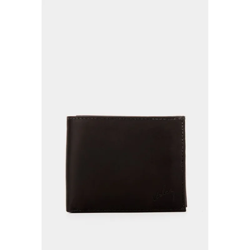 Billetera Paruma de cuero para hombre NEGRO