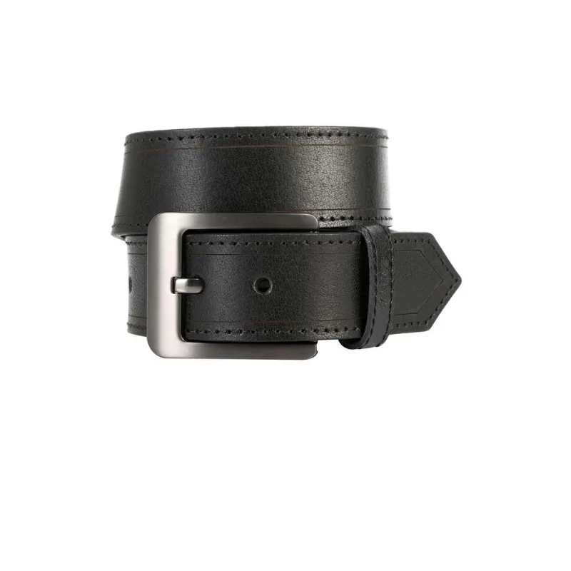 Cinturón unifaz Citer de cuero para hombre Negro 34