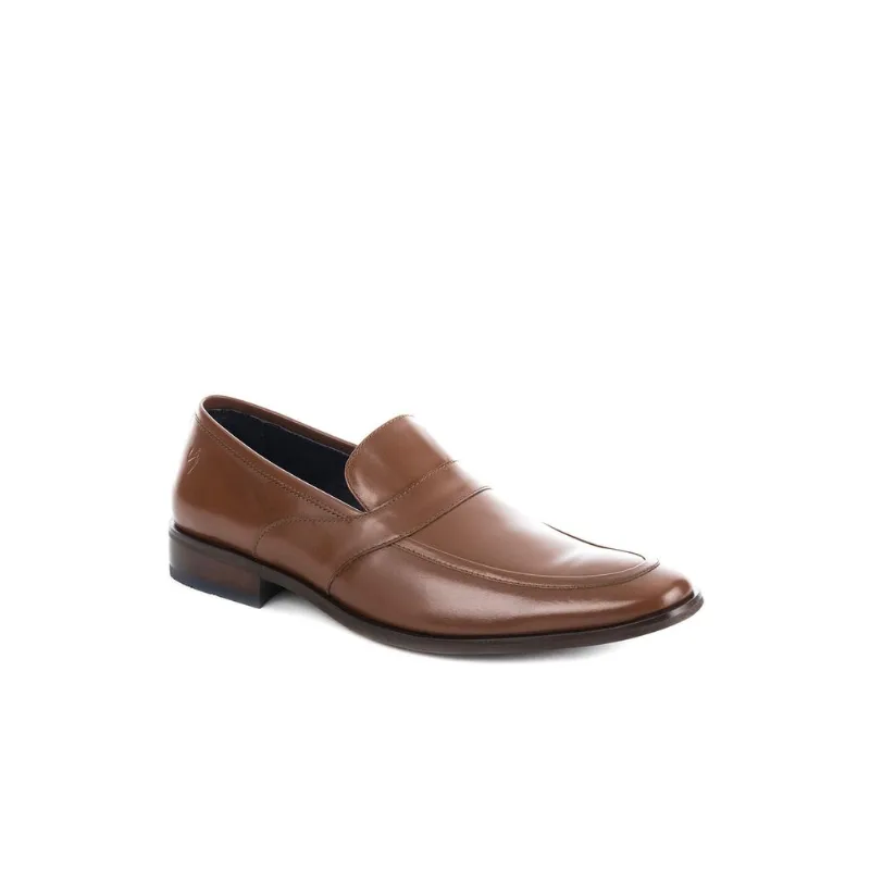 Mocasines Victoria de cuero para hombre Miel 42