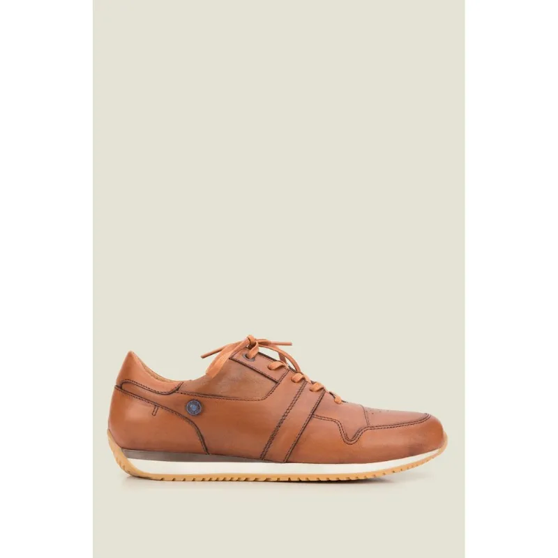 Tenis Ficus de cuero Miel 42