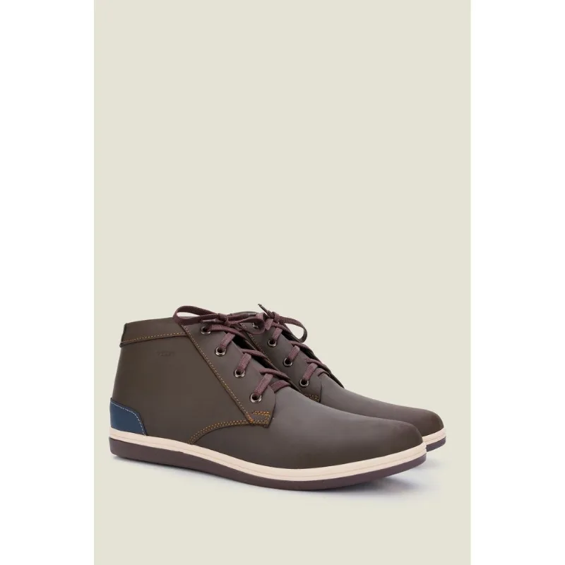 Bota Ohisho de cuero para hombre CAFE 44