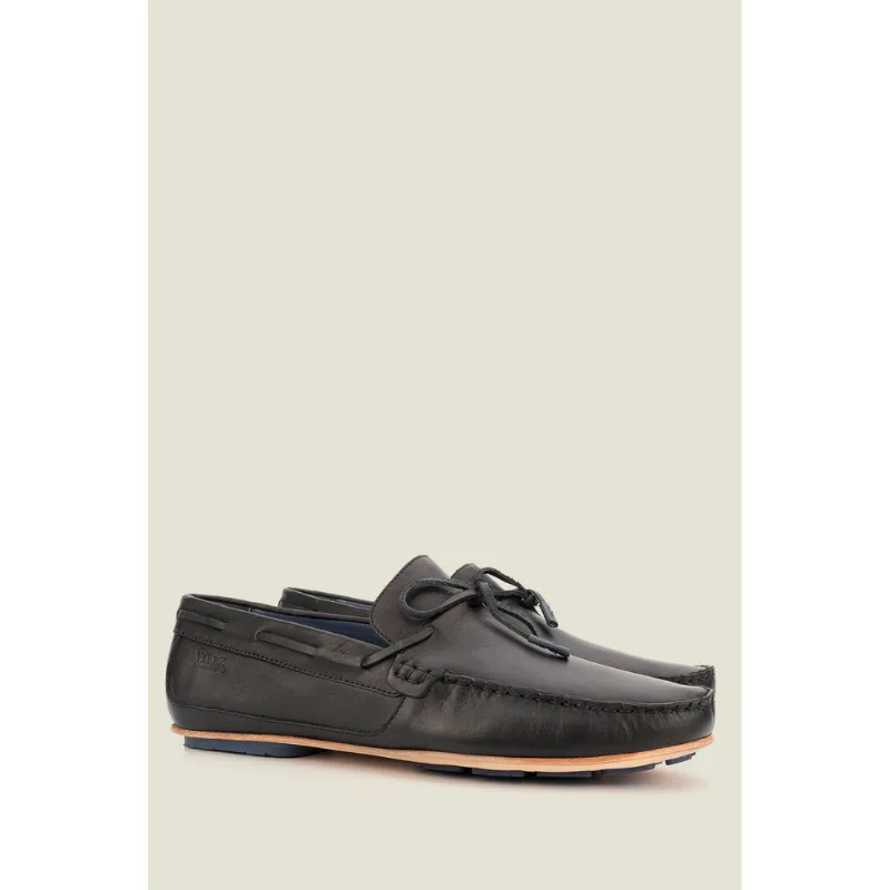 Mocasines Atacama de cuero para hombre Negro 43