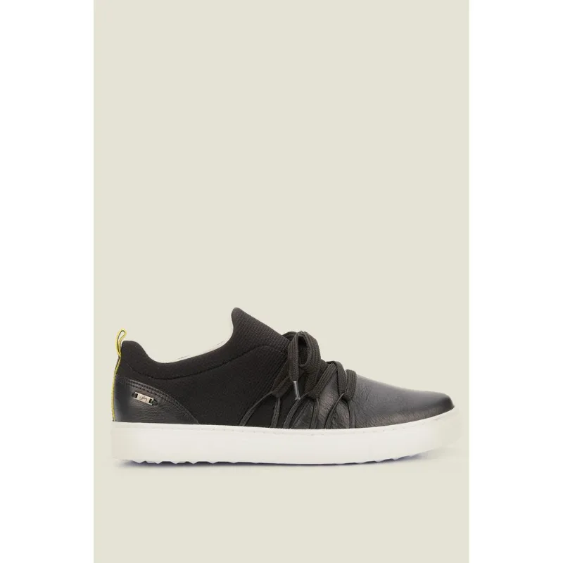 Tenis Atriani de cuero para mujer Negro 36