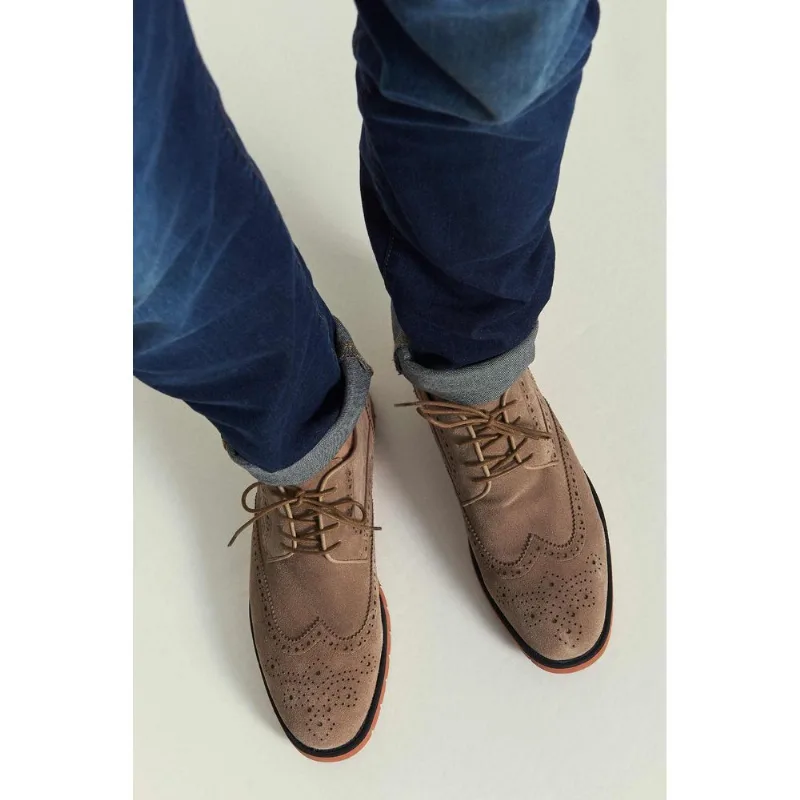 Zapatos Donatto de cuero para hombre Arena 38