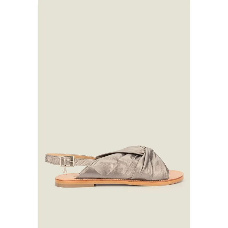 Sandalias Liria de cuero para mujer Grafito 39