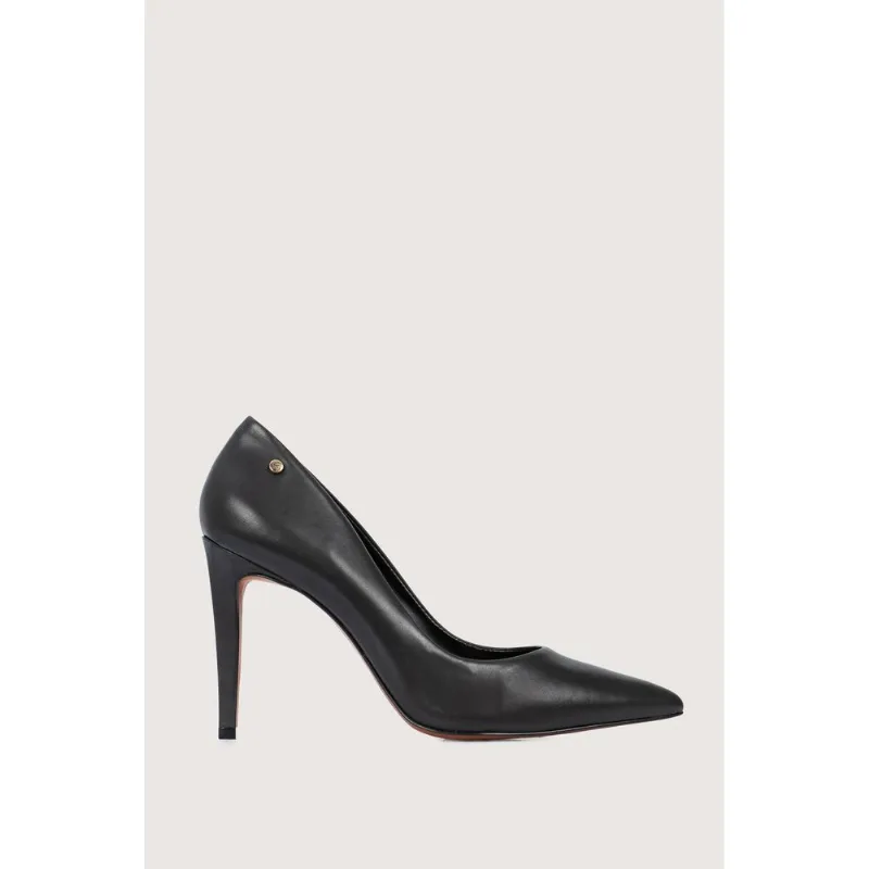 Tacones Aresi de cuero para mujer NEGRO 37
