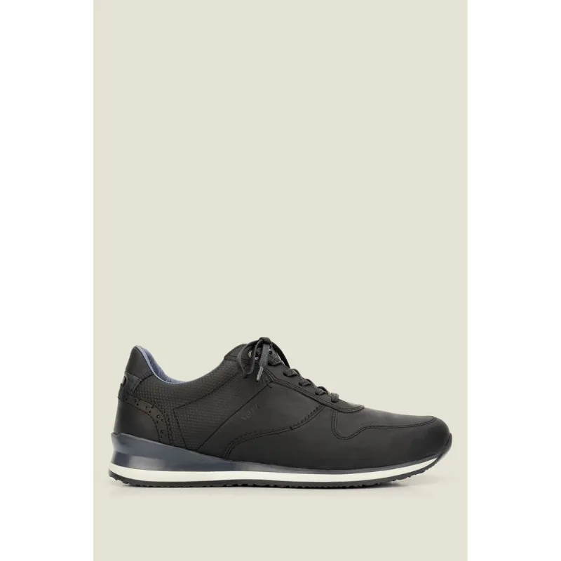 Tenis Anzelini de cuero para hombre Negro 43