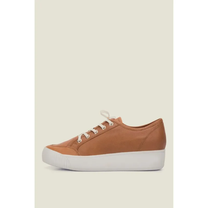 Tenis Malawi de cuero para mujer Miel 38