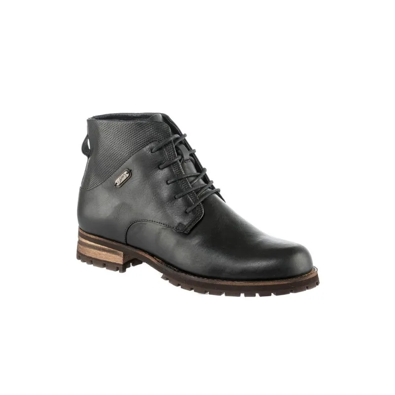 Botas Fratello de cuero para hombre Negro 45